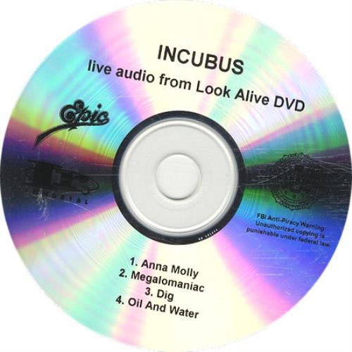 Incubus Live Audio From Look Alive DVD CD-R acetate US IUUCRLI442702
