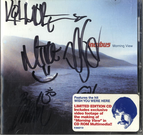 Incubus Morning View - Autographed CD album (CDLP) US IUUCDMO560502