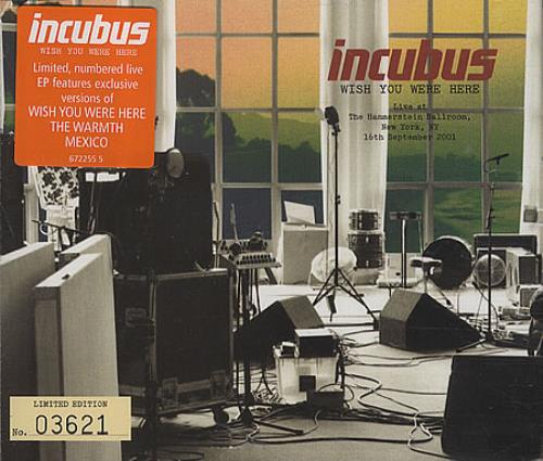 Incubus Wish You Were Here 2-CD single set (Double CD single) European IUU2SWI206034