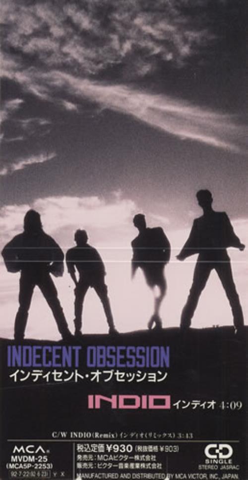 Indecent Obsession Indio 3" CD single (CD3) Japanese IDCC3IN429121