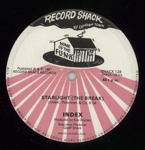 Index Starlight 12" vinyl single (12 inch record / Maxi-single) UK 9SL12ST874397