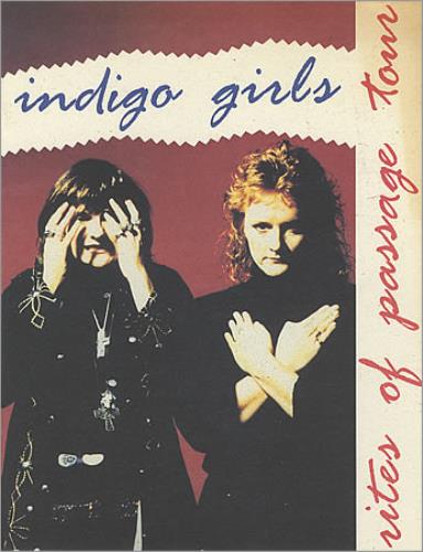 Indigo Girls Rites Of Passage Tour tour programme US IDGTRRI141000