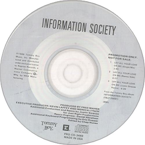 Information Society Lay All Your Love On Me CD single (CD5 / 5") US INFC5LA425264