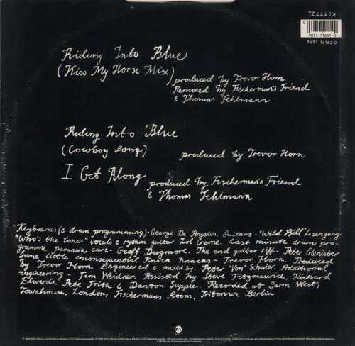 Inga Humpe Riding Into Blue 12" vinyl single (12 inch record / Maxi-single) UK IGH12RI76020