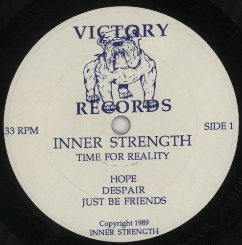 Inner Strength Time For Reality 7" vinyl single (7 inch record / 45) US 8R907TI853145