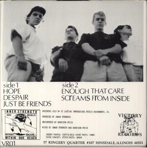 Inner Strength Time For Reality 7" vinyl single (7 inch record / 45) US 8R907TI853145