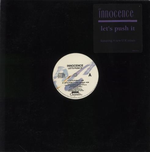 Innocence Let's Push It - Blue Vinyl 12" vinyl single (12 inch record / Maxi-single) US NNI12LE859968