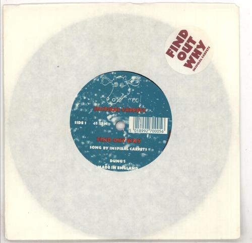 Inspiral Carpets Find Out Why 7" vinyl single (7 inch record / 45) UK INS07FI730565