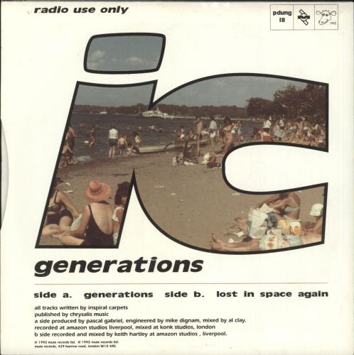 Inspiral Carpets Generations 7" vinyl single (7 inch record / 45) UK INS07GE10253