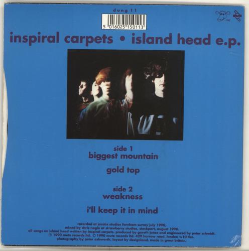 Inspiral Carpets Island Head E.P. 7" vinyl single (7 inch record / 45) UK INS07IS109965