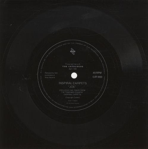 Inspiral Carpets Joe - flexidisc 7" vinyl single (7 inch record / 45) UK INS07JO240250