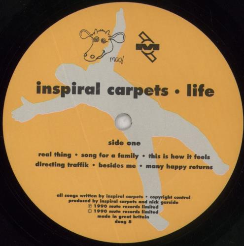 Inspiral Carpets Life - Embossed P/S vinyl LP album (LP record) UK INSLPLI684643