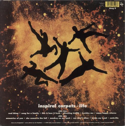 Inspiral Carpets Life - Embossed P/S vinyl LP album (LP record) UK INSLPLI684643