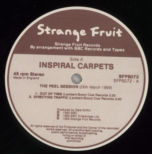 Inspiral Carpets The Peel Sessions 12" vinyl single (12 inch record / Maxi-single) UK INS12TH286947