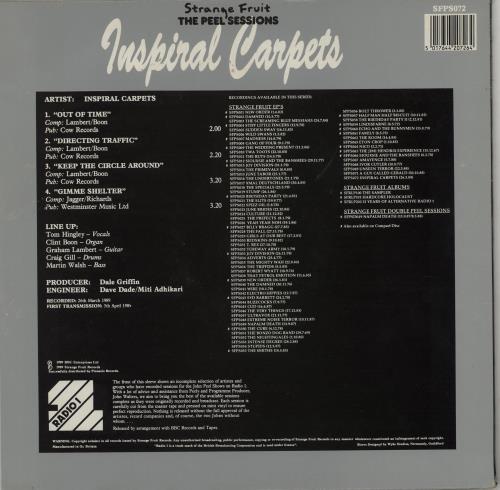 Inspiral Carpets The Peel Sessions 12" vinyl single (12 inch record / Maxi-single) UK INS12TH286947