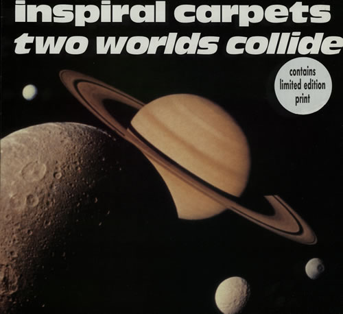 Inspiral Carpets Two Worlds Collide + Newsletter 12" vinyl single (12 inch record / Maxi-single) UK INS12TW575321