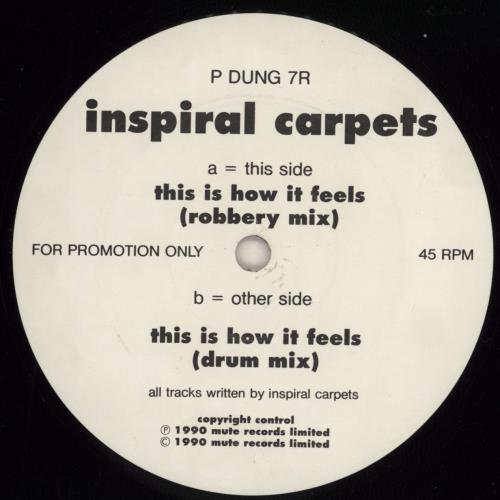 Inspiral Carpets This Is How It Feels UK Promo 12" vinyl single (12 inch record / Maxisingle