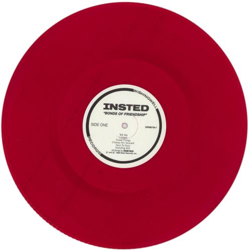 Insted Bonds Of Friendship - Red Vinyl vinyl LP album (LP record) US 7P8LPBO868363