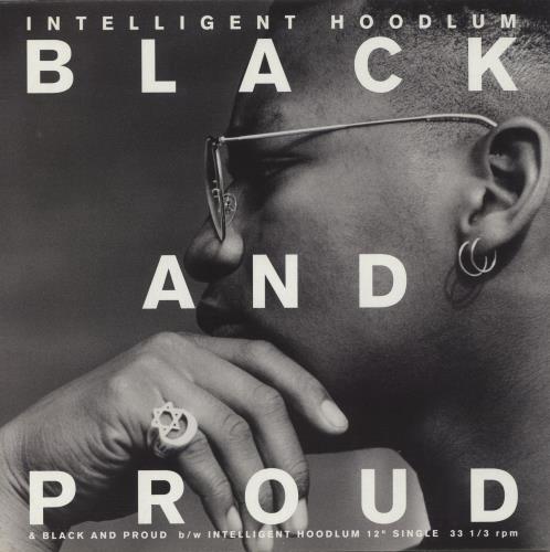 Intelligent Hoodlum Black And Proud - Gold Promo Stamp 12" vinyl single (12 inch record / Maxi-single) US IBF12BL871178