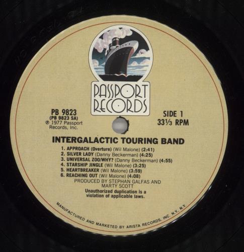 Intergalactic Touring Band Intergalactic Touring Band vinyl LP album (LP record) US QN7LPIN875601