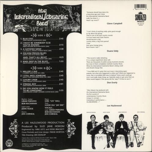 International Submarine Band Safe At Home vinyl LP album (LP record) US ISBLPSA866519