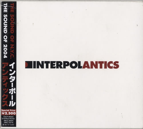 Interpol Antics CD album (CDLP) Japanese ITPCDAN299630