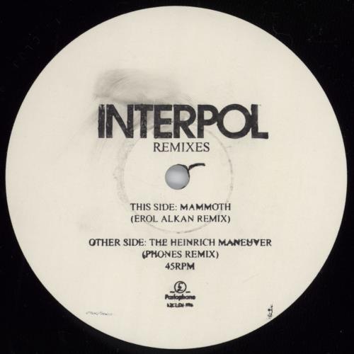 Interpol Mammoth 12" vinyl single (12 inch record / Maxi-single) German ITP12MA771790