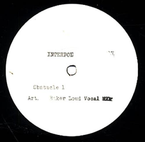 Interpol Obstacle 1 12" vinyl single (12 inch record / Maxi-single) US ITP12OB275173