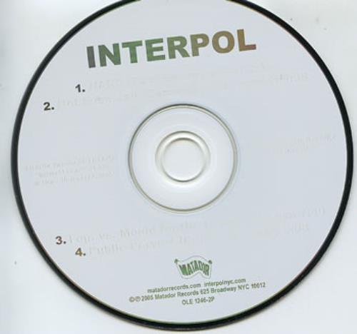 Interpol Remix CD single (CD5 / 5") US ITPC5RE358053