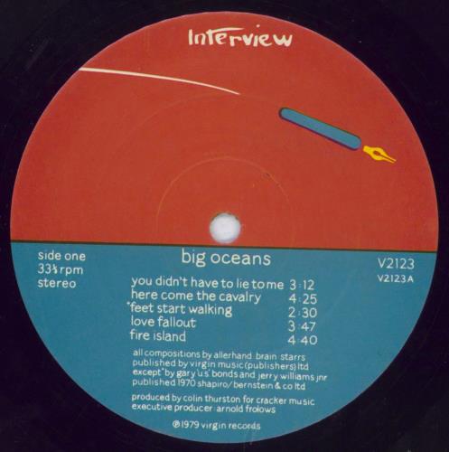 Interview Big Oceans vinyl LP album (LP record) UK IY4LPBI818769