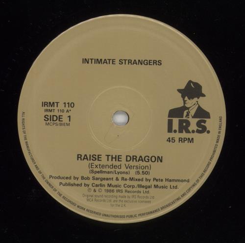 Intimate Strangers Raise The Dragon 12" vinyl single (12 inch record / Maxi-single) UK IO212RA864849