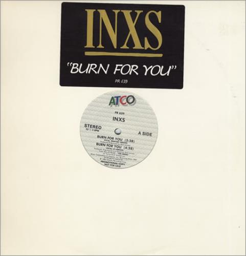 Inxs Burn For You 12" vinyl single (12 inch record / Maxi-single) US INX12BU26000