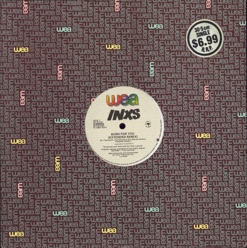 Inxs Burn For You 12" vinyl single (12 inch record / Maxi-single) Australian INX12BU52679