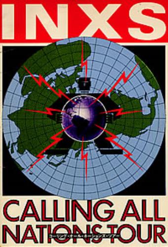 Inxs Calling All Nations Tour tour programme Japanese INXTRCA268206