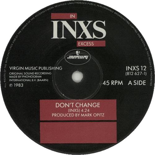 Inxs Don't Change 12" vinyl single (12 inch record / Maxi-single) UK INX12DO25954