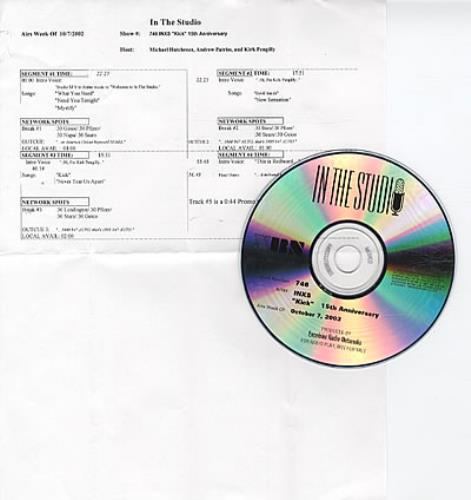 Inxs In The Studio - Kick - 15th Anniversary CD album (CDLP) US INXCDIN308825