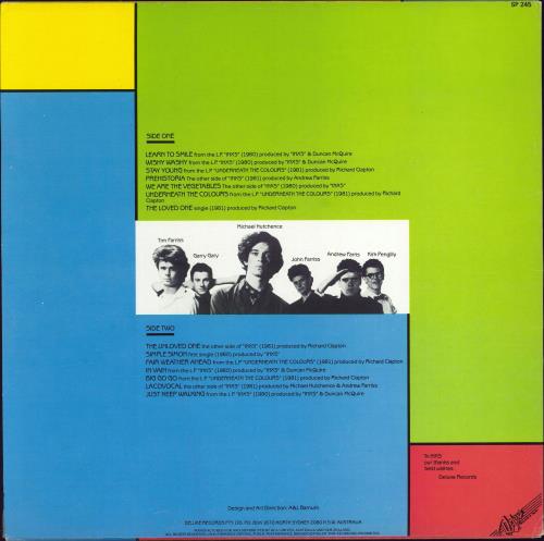 Inxs Inxsive 1980-82 vinyl LP album (LP record) Australian INXLPIN06184