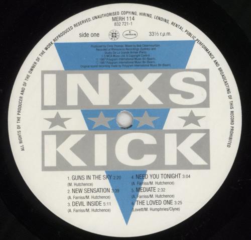 Inxs Kick - 1st vinyl LP album (LP record) UK INXLPKI237336