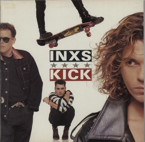 Inxs Kick - Promo stamped vinyl LP album (LP record) UK INXLPKI662675