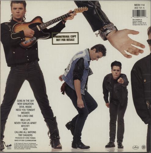 Inxs Kick - Promo stamped vinyl LP album (LP record) UK INXLPKI662675