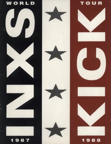 Inxs Kick World Tour tour programme UK INXTRKI27816