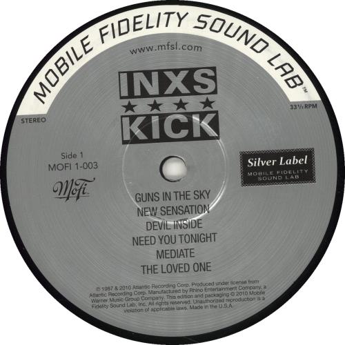 Inxs Kick vinyl LP album (LP record) US INXLPKI701044