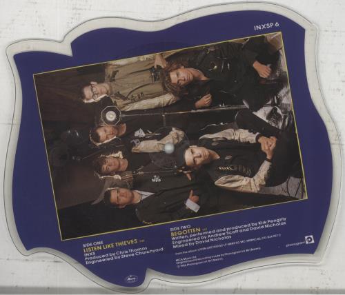 Inxs Listen Like Thieves shaped picture disc (picture disc vinyl record) UK INXSHLI06191