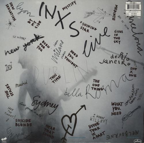 Inxs Live Baby Live - Stickered sleeve - EX vinyl LP album (LP record) UK INXLPLI790161