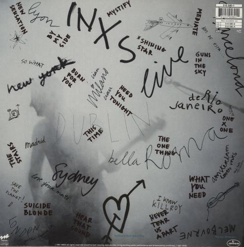 Inxs Live Baby Live - Stickered sleeve vinyl LP album (LP record) UK INXLPLI245104
