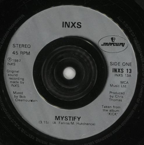 Inxs Mystify - Inj 7" vinyl single (7 inch record / 45) UK INX07MY877439