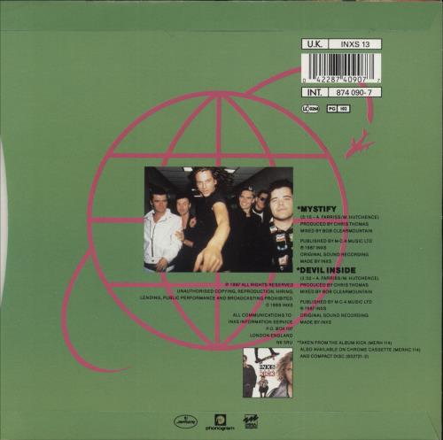Inxs Mystify - Inj 7" vinyl single (7 inch record / 45) UK INX07MY877439