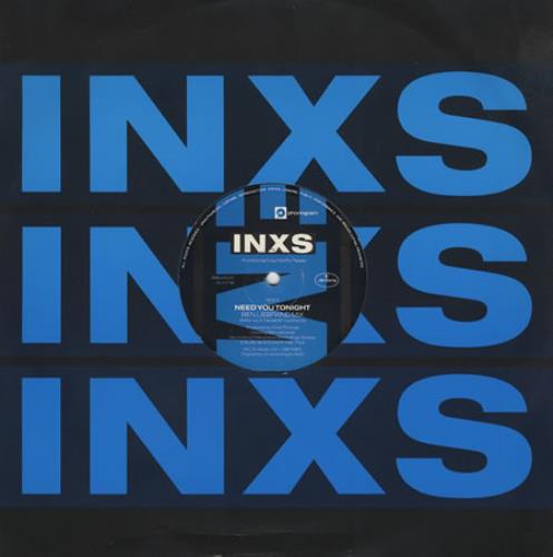 Inxs Need You Tonight - Blue Sleeve 12" vinyl single (12 inch record / Maxi-single) UK INX12NE06185