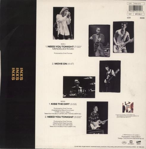 Inxs Need You Tonight 12" vinyl single (12 inch record / Maxi-single) UK INX12NE14154