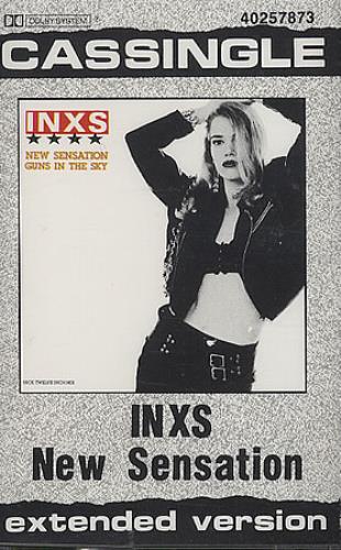 Inxs New Sensation cassette single UK INXCMNE274765
